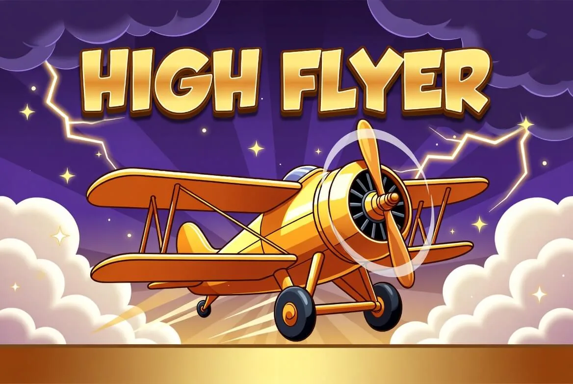 Permainan High Flyer berjalan di layar ponsel melalui peramban